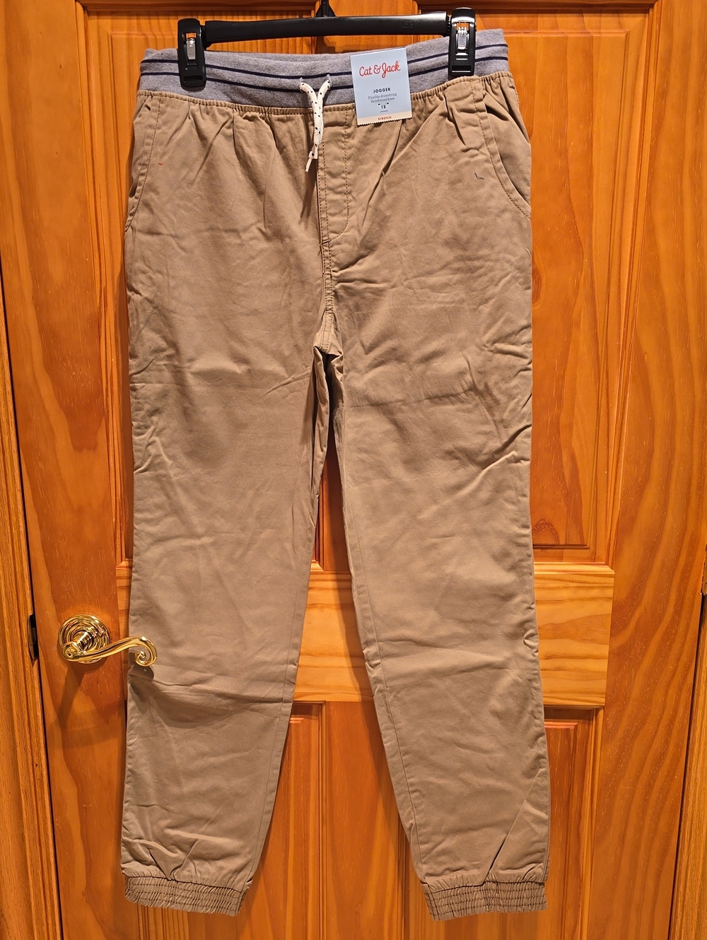 Cat & Jack Boys Khaki Jogger Pants